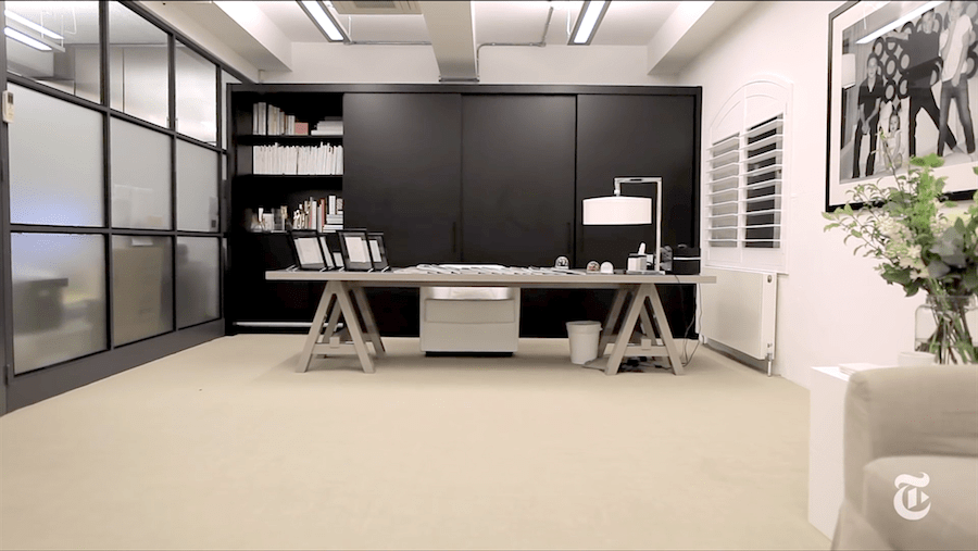 Victoria Beckham's office : pic @The New York Times-min