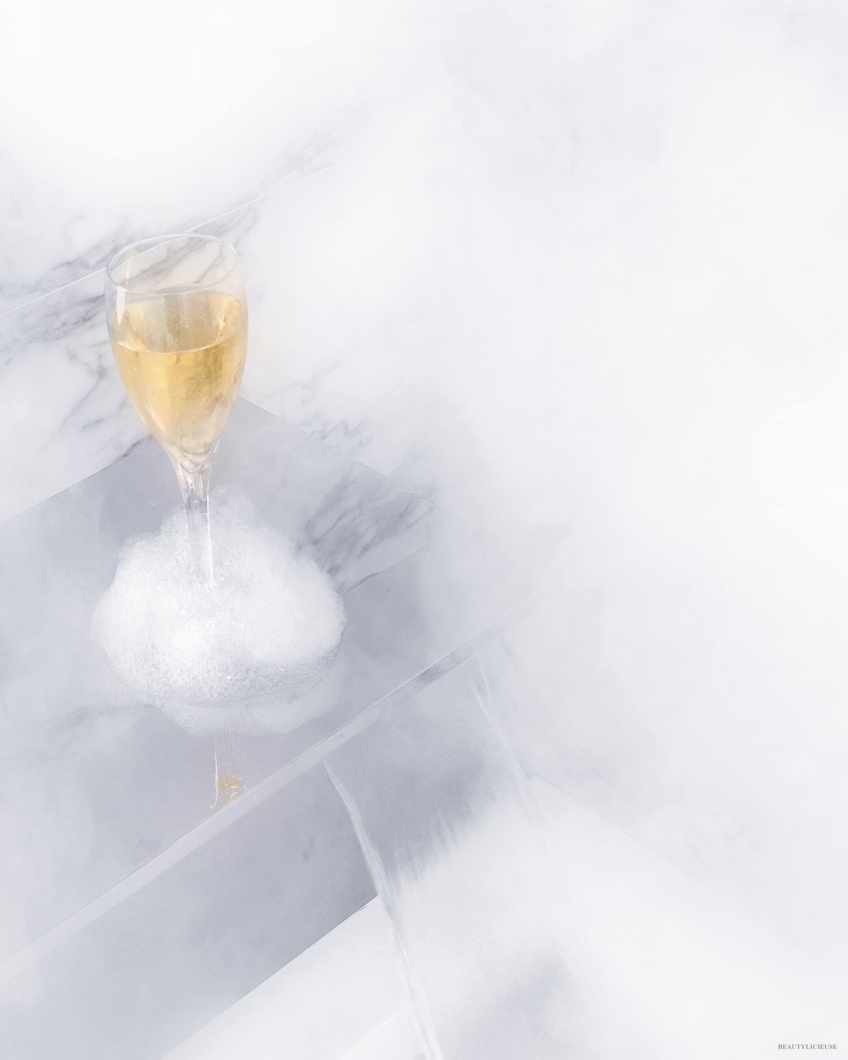 champagne et bain